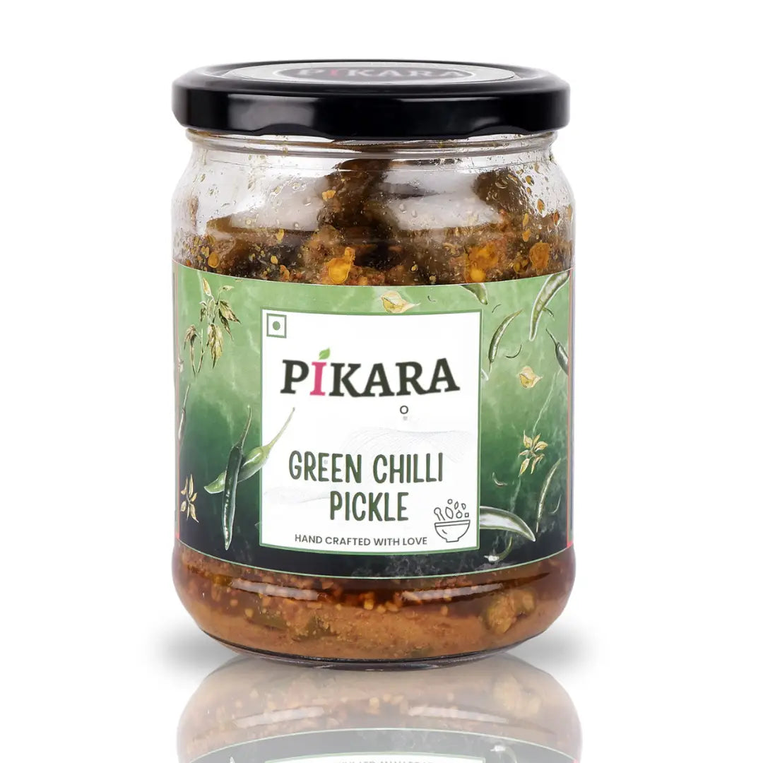Stuffed Green Chilli Pickle | पंजाबी भरवां हरी मिर्च का आचार