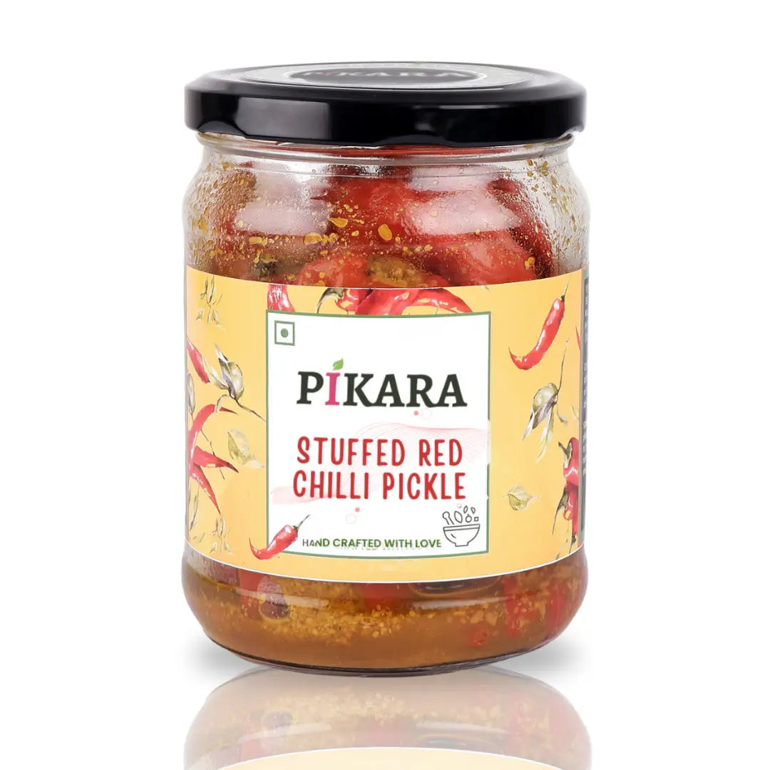Stuffed Red Chilli Pickle | भरवां लाल मिर्च का अचार