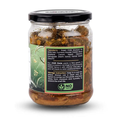 Stuffed Green Chilli Pickle | पंजाबी भरवां हरी मिर्च का आचार