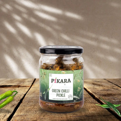 Stuffed Green Chilli Pickle | पंजाबी भरवां हरी मिर्च का आचार