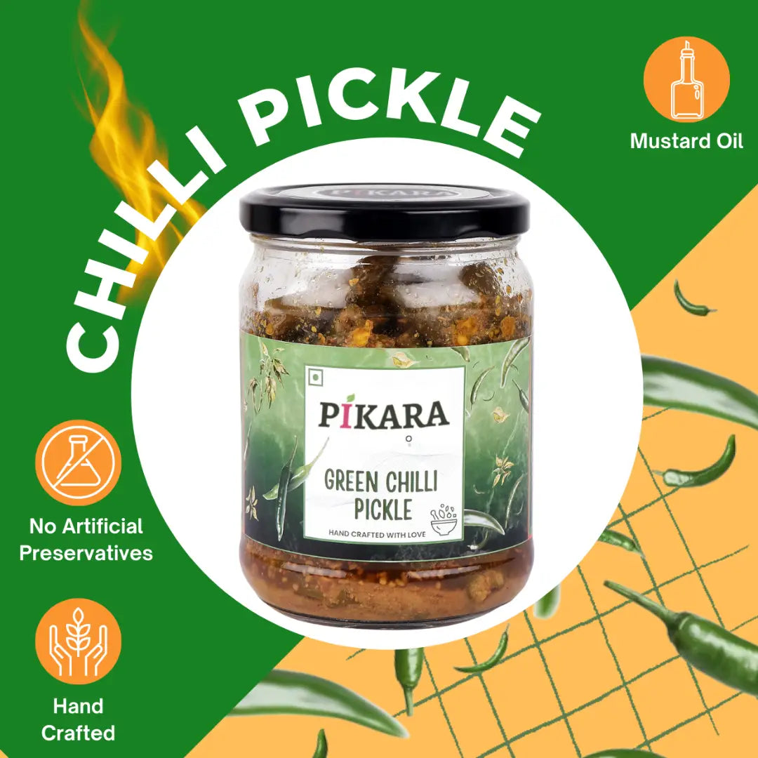 Stuffed Green Chilli Pickle | पंजाबी भरवां हरी मिर्च का आचार