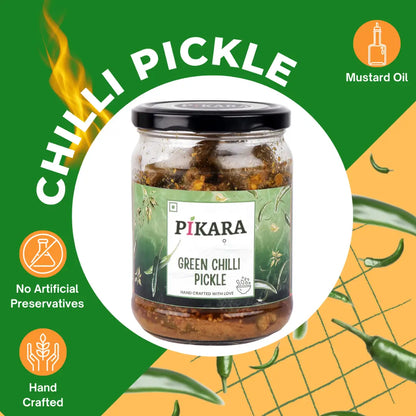 Stuffed Green Chilli Pickle | पंजाबी भरवां हरी मिर्च का आचार