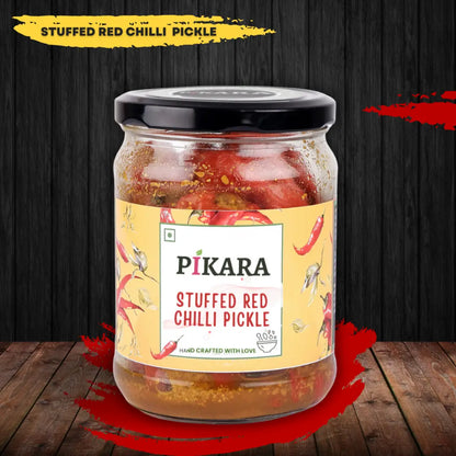 Stuffed Red Chilli Pickle | भरवां लाल मिर्च का अचार