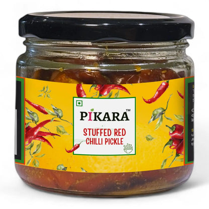 Stuffed Red Chilli Pickle | भरवां लाल मिर्च का अचार